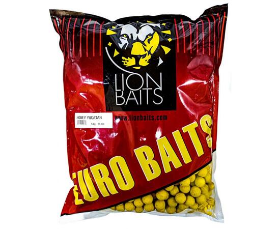 Lion Baits Бойлы тонущие серии EURO BAITS 20 мм (Мед Юкатан) Honey Yucatan - 5 кг, Вкус: Honey Yucatan, Вид рыбы: Карп, Диаметр (мм): 20, фото 