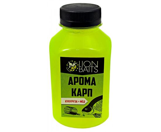 Lion Baits Арома Карп кукуруза-мед - 300 мл, Вкус: кукуруза-мед, фото 
