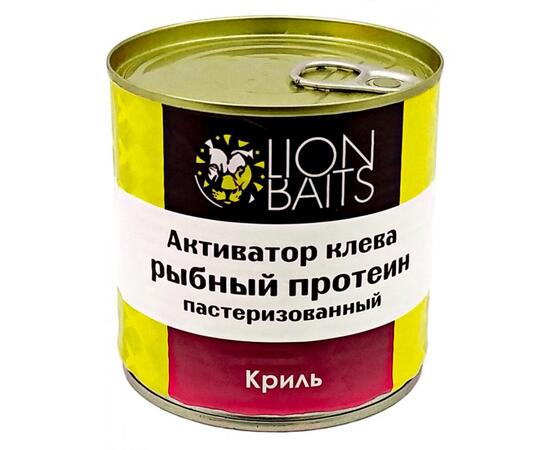 Lion Baits Активатор клева "Рыбный протеин" пастеризованный "КРИЛЬ" - 430 мл, Вкус: Криль, фото 