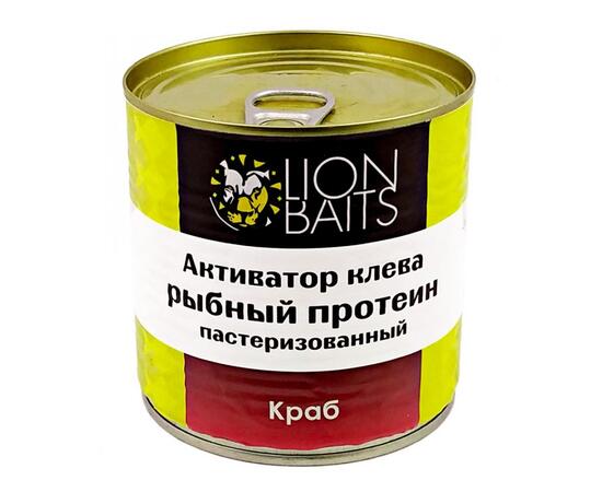 Lion Baits Активатор клева "Рыбный протеин" пастеризованный "КРАБ" - 430 мл, Вкус: краб, фото 