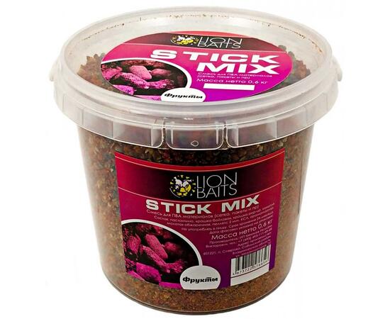Lion Baits Stick mix "Фрукты" - 600 гр, Вкус: Фрукты, фото 