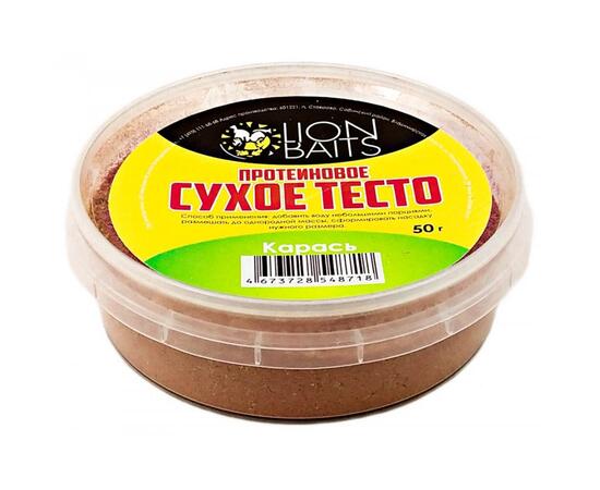 Lion Baits Сухое тесто протеиновое Карась 50 гр, Вкус: Карась, фото 