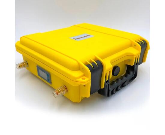 Аккумулятор BatteryCraft Lifepo4 12V 55Ah BMS 100 A c Bluetooth (желтый корпус), фото 