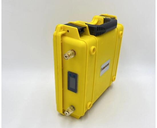 Аккумулятор BatteryCraft Lifepo4 12V 55Ah BMS 100 A c Bluetooth (желтый корпус), фото , изображение 2