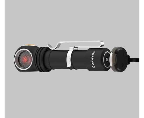 Фонарь Armytek Wizard C2 WR Magnet USB / Белый и красный свет / 1100 лм и 230 лм / TIR 70°:120°/1x18650, фото , изображение 3
