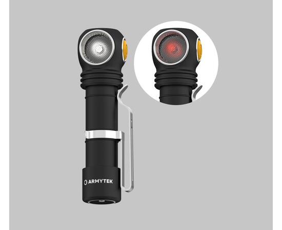 Фонарь Armytek Wizard C2 WR Magnet USB / Белый и красный свет / 1100 лм и 230 лм / TIR 70°:120°/1x18650, фото , изображение 5