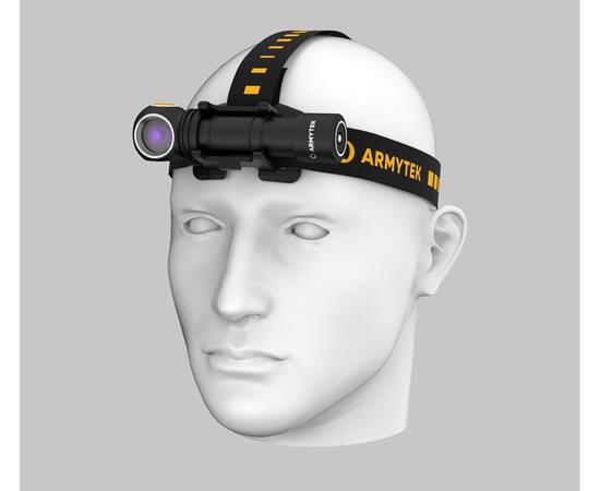 Фонарь Armytek Wizard C2 WUV / Белый и ультрафиолет / 1100 лм и 1595 мВт (400 нм) / TIR 70°:120°, фото 