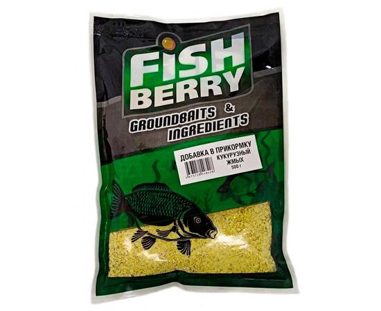 FishBerry Добавка в прикормку "Кукурузный жмых"  500 гр, Вкус: Кукурузный жмых, фото 