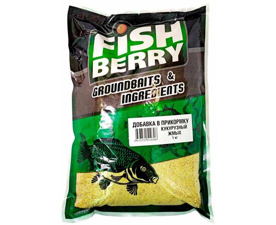 FishBerry Добавка в прикормку "Кукурузный жмых" - 1кг, Вкус: Кукурузный жмых, фото 