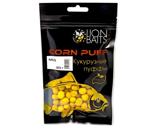 Lion Baits (Corn puff) Кукурузные пуффы "Мед" - 20 гр, Вкус: Мед, фото 