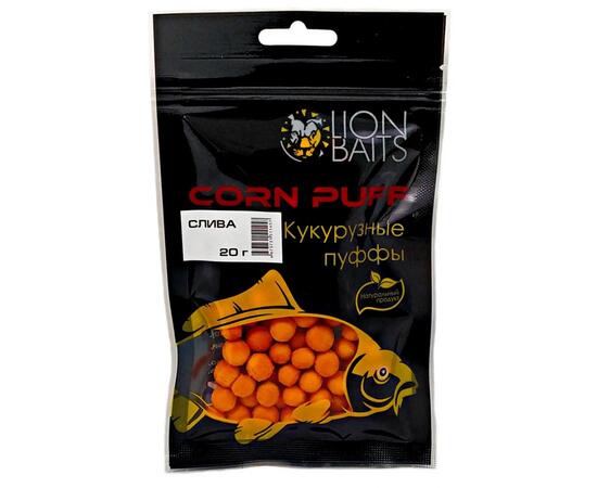 Lion Baits (Corn puff) Кукурузные пуффы "Слива" - 20 гр, Вкус: слива, фото 