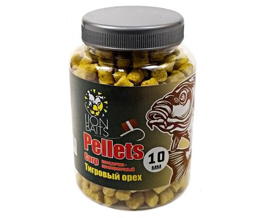 Lion Baits Пеллетс карповый Carp pellets Тигровый орех 10 мм - 300 гр, Вкус: Тигровый орех, Вид рыбы: карп, сазан, амур, Диаметр (мм): 10 мм, фото 