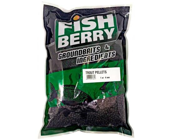 FishBerry Пеллетс форелевый Pellets Trout 4 мм - 1 кг, фото 