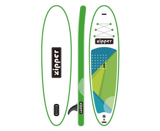Надувная доска ZIPPER SUP Board (Сап Борд) Sx LINE 11' GREEN, фото 
