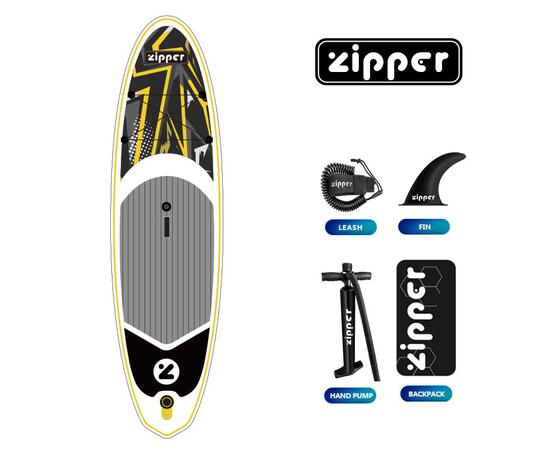 Надувная доска ZIPPER WindSUP Board (виндсап борд) YELLOW WD 10'6'' SAILKIT 3 LINE, фото , изображение 2