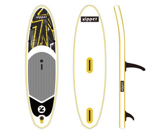Надувная доска ZIPPER WindSUP Board (виндсап борд) YELLOW WD 10'6'' SAILKIT 3 LINE, фото , изображение 3