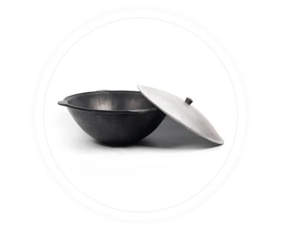 Узбекский казан Grand Metall Invest на 22 л (круглое дно), фото 