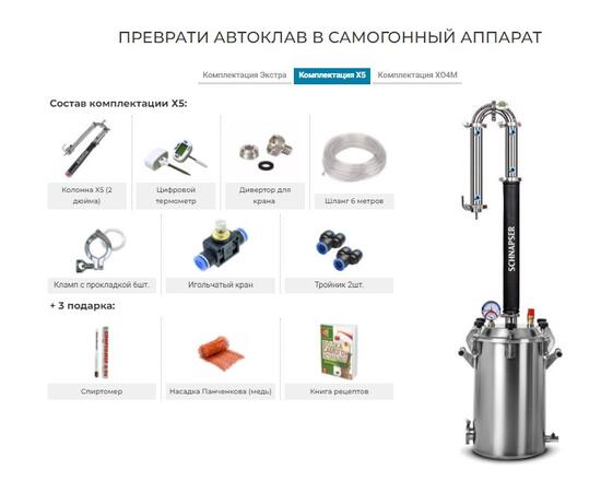 АВТОКЛАВ SCHNAPSER 26 л, фото , изображение 8