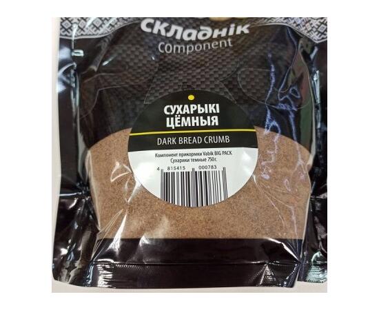 Компонент прикормки Vabik BIG PACK Сухарики темные 750 г, фото 