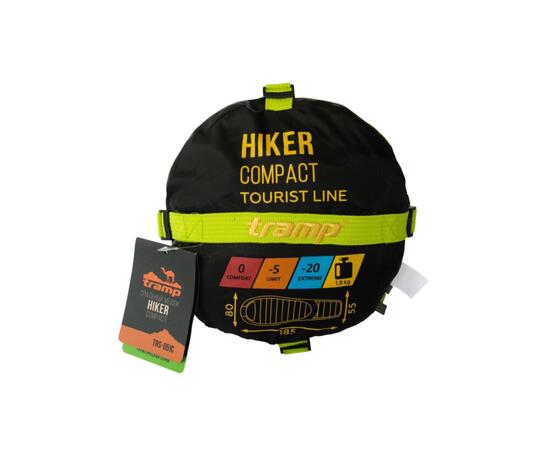 Спальный мешок кокон Tramp Hiker Compact 185*80*55 см (левый), фото , изображение 2