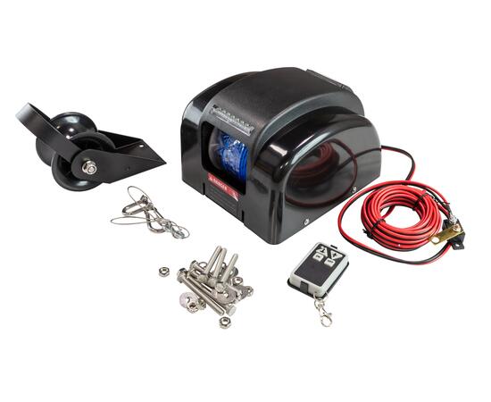 Якорная электрическая лебедка TRAC BigWater 45 (свободный спуск) + ПДУ(алюминиевый барабан), фото 