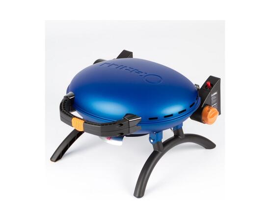 Портативный газовый гриль O-grill 500 синий (в комплекте адаптер тип А), Цвет: синий, фото , изображение 4