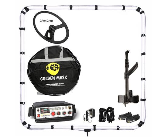 Глубинный металлоискатель Golden Mask Deep Hunter Pro 3 SE рамка 125х125 см, катушка 28х42 см (Pack 3), фото 