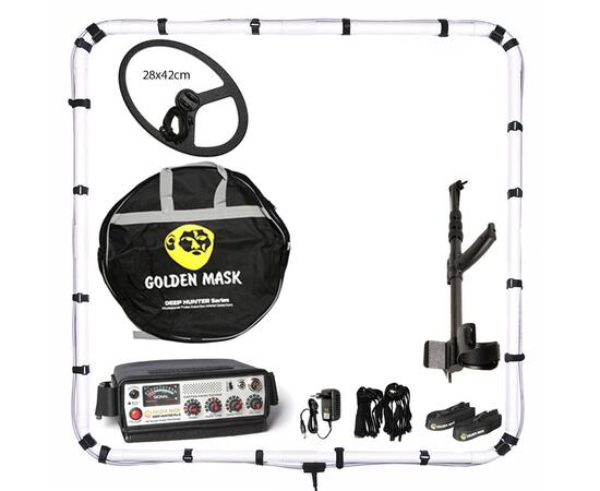 Глубинный металлоискатель Golden Mask Deep Hunter Pro 5 рамка 125х125 см, катушка 28х42 см (Pack 3), фото 