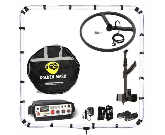Глубинный металлоискатель Golden Mask Deep Hunter Pro 5 рамка 125х125 см + катушка 58 см (Pack 4), фото 