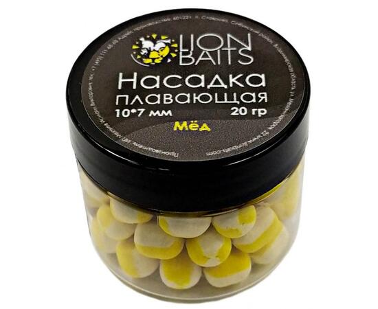 Lion Baits Насадка плавающая двухцветная Мед 10х7 мм (20 гр), Вкус: Мед, Диаметр (мм): 10, фото 