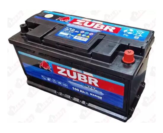 Аккумулятор ZUBR MARINE (100 Ah), 12 V Обратная, R+ L5 ZM1000, фото , изображение 2