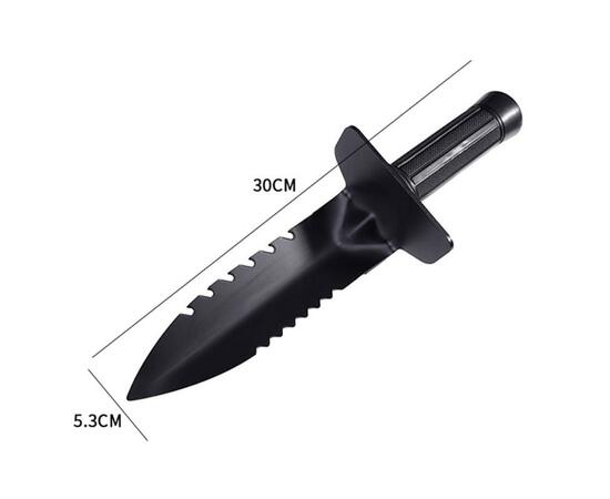 Нож-Совок Stinger Black + чехол, фото , изображение 3
