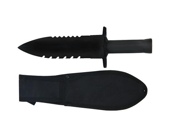Нож-Совок Stinger Black + чехол, фото , изображение 2