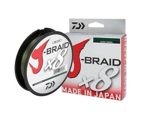 Леска плетеная DAIWA J-Braid X8 0,06 мм 150 м (зеленая), фото 