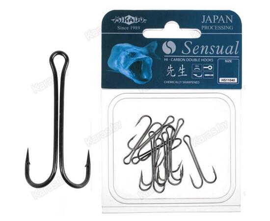 Крючки двойные Mikado Sensual HS11040-2/0B, фото 