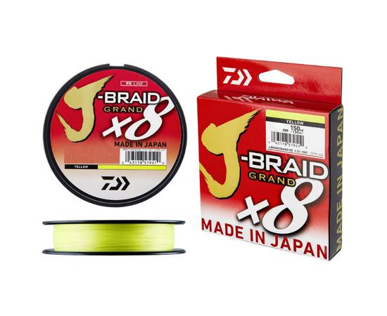 Леска плетеная DAIWA ""J-Braid Grand X8"" 0.18 мм 135 м yellow, фото 