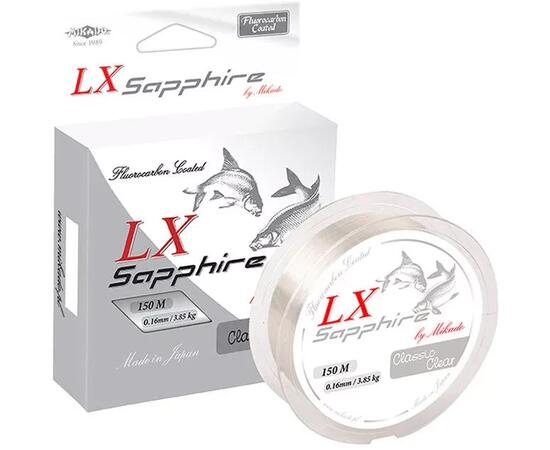 Леска Mikado LX SAPPHIRE CLASSIC CLEAR  0.16mm - 150m, фото 