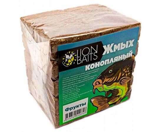 LION BAITS Жмых конопляный Макуха "Фрукты" 20шт, фото 