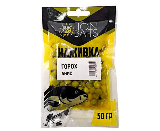 LION BAITS Горох насадочный "Наживка" натуральный "Анис" 50гр, фото 