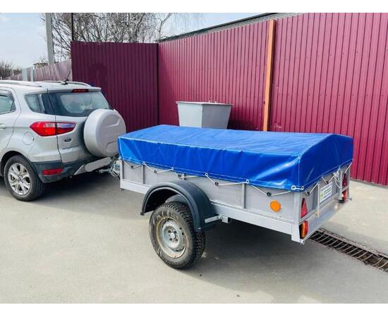 Прицеп Строитель 3 м с тентом 110 см, фото , изображение 7