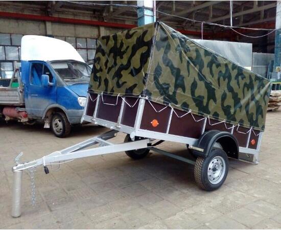 Прицеп Спец 3x1.57 м с тентом 80 cм, фото , изображение 5