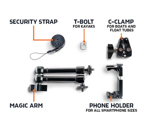 Держатель для смартфона на борт Deeper Smartphone Mount for boat and kayak, фото , изображение 3
