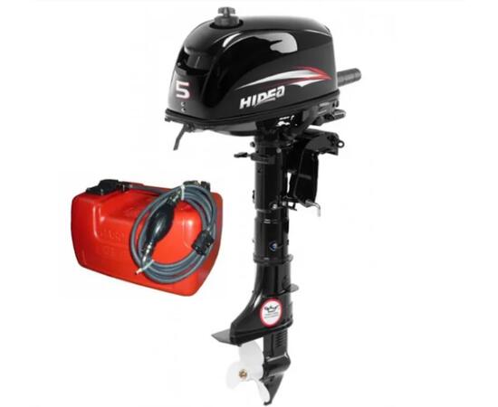 Лодочный мотор Hidea HD5FHS + Бак на 12 литров!, фото 
