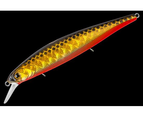 Воблер TsuYoki FLIRT 115SP, 16,5 г, 115 мм, загл. 1,0 - 1,8 м, TS264G, Цвет: TS264G, Вес воблера (г): 16,5, Длина воблера (мм): 115, Тип воблера: Минноу, Тип плавучести воблера: суспендер, Штрихкод: 4627138879, Количество крючков: 3, фото 