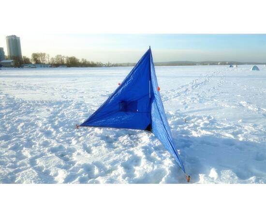 Зимнее укрытие для рыбака Пингвин Крыло 175*350 (синий), фото , изображение 6