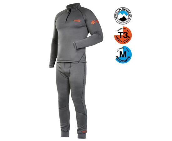 Термобельё NORFIN Winter Line GRAY 05 р, XXL, Размер: XXL, Расцветка: серая, фото 