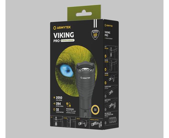 Фонарь Armytek Viking Pro Magnet USB Теплый, фото , изображение 3