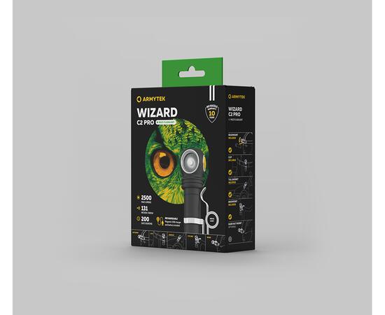 Фонарь Armytek Wizard C2 Pro Magnet USB Olive Белый, фото , изображение 2
