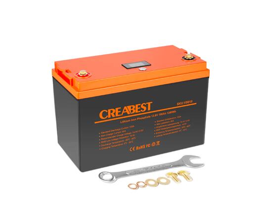 Аккумулятор Creabest LiFePO4 12,8V 100Ah с зарядным устройством на 30 Ah (Германия), фото , изображение 3