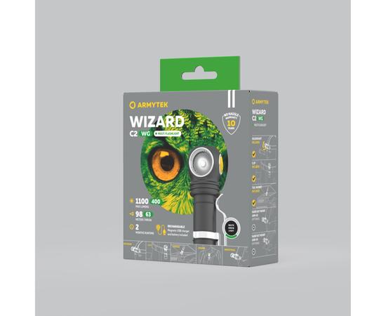 Фонарь Armytek Wizard C2 WG Magnet USB Белый, фото , изображение 6